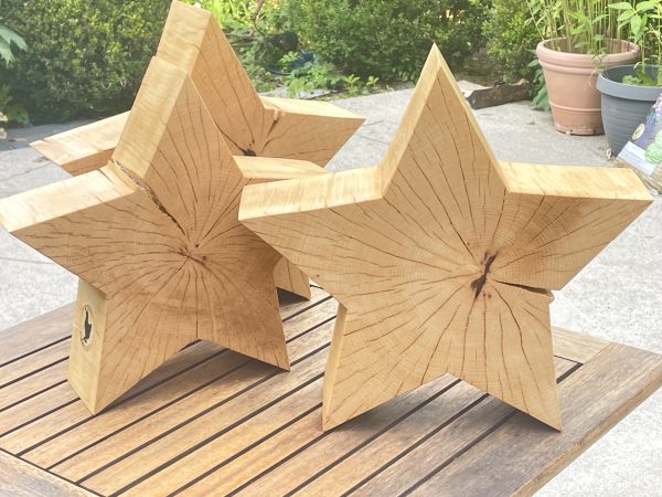Traumhafte XXL Sterne aus Buchenholz