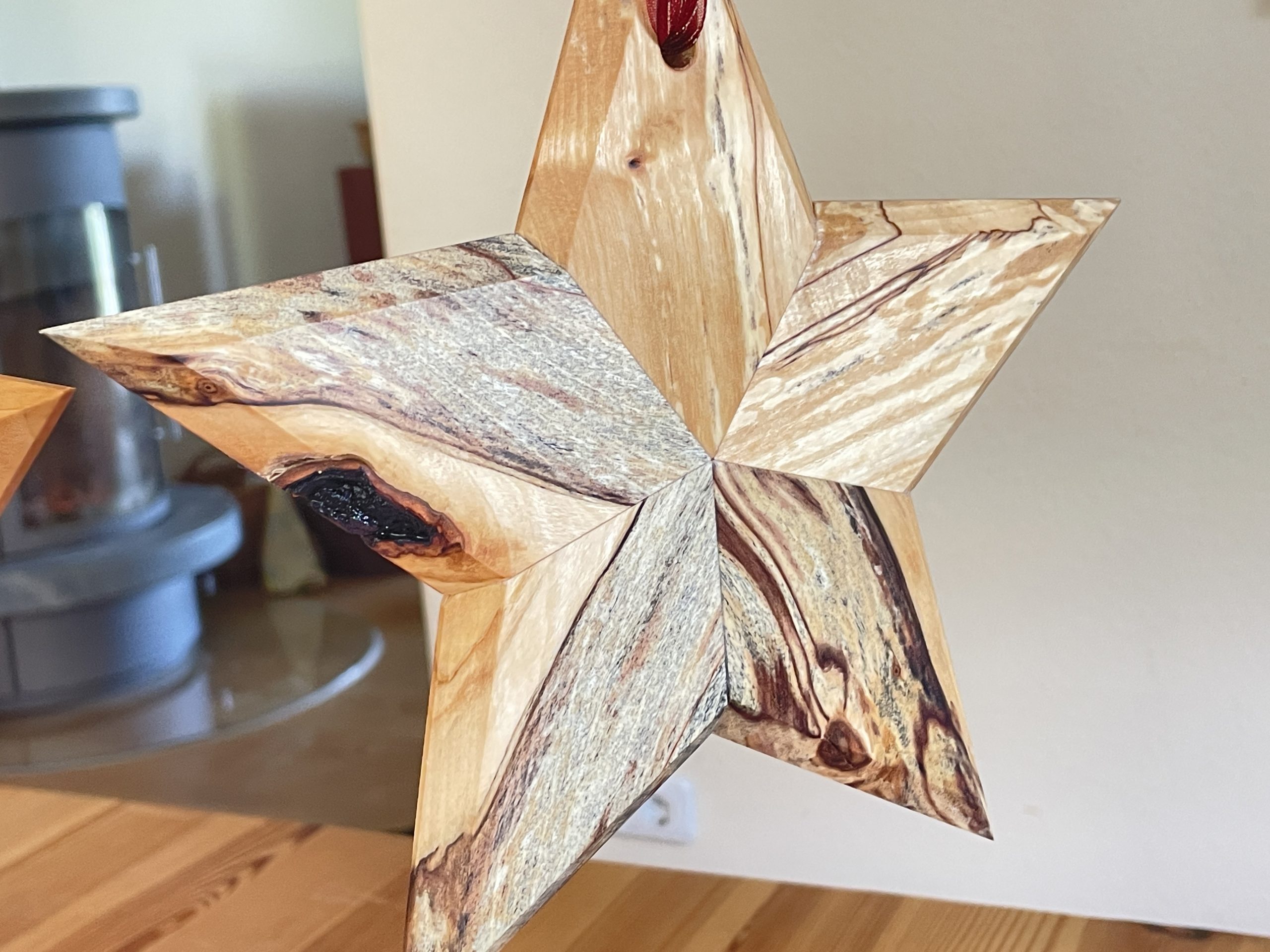 Tolle Weihnachtssterne zum Aufhängen, Birke – Bild 4