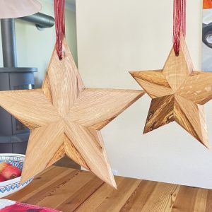 Tolle Weihnachtssterne zum Aufhängen, Eiche