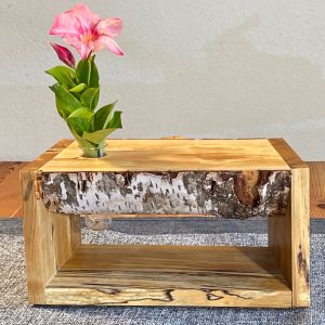 Designervase Ella aus Birkenholz