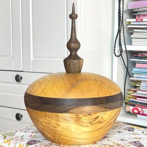 Holzdose Katharina, Ahorn mit Eiche